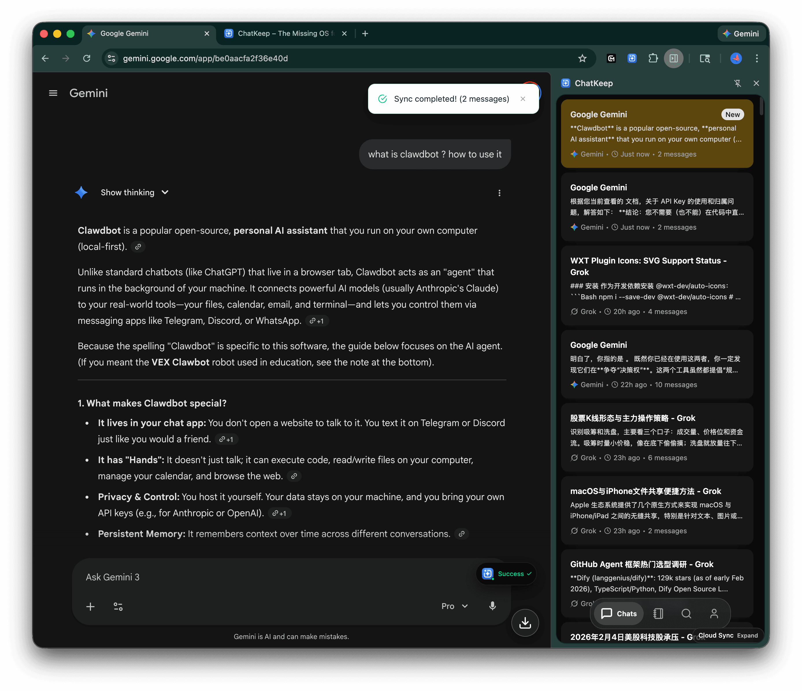 Cross-platform chat aggregation